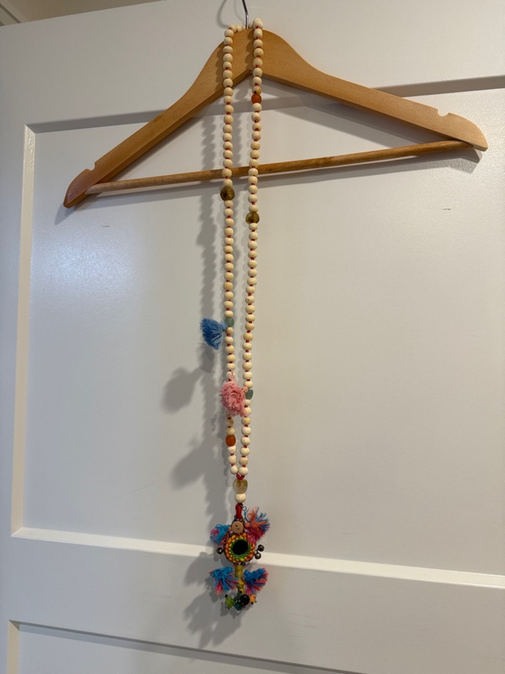 Perle by Lola - Beaded Tassel Necklace with Colorful Pendant - Picture 7 of 7